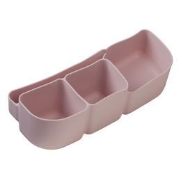 Silikonový bento organizér do velkého boxu - růžový