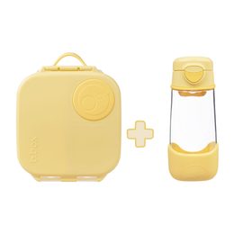 Box na občerstvenie stredný + Fľaša Sport na pitie 450 ml - set lemon twist