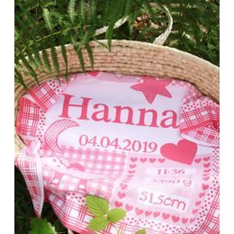 Dětská deka se jménem a údaji o miminku AUTO