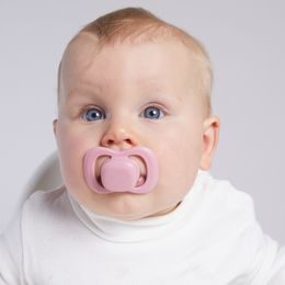 Silikonový klip na dudlík, 2 ks - blush/vanilla