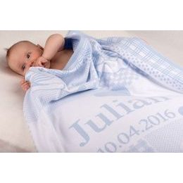 Dětská deka se jménem a údaji o miminku AUTO