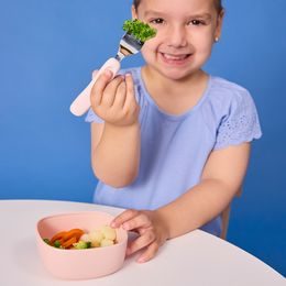 Dětská sada příboru, 3 ks - růžová