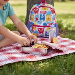 Nerezová dóza 89 ml se silikonovým víčkem 3ks - růžová/ šedá