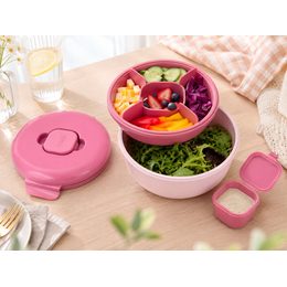 Bento krabička na šalát a desiatu 1600 ml - sivá