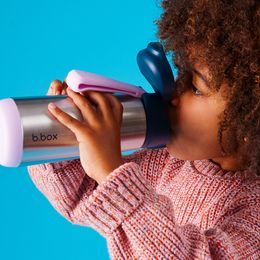 Svačinový box střední - indigo/růžový