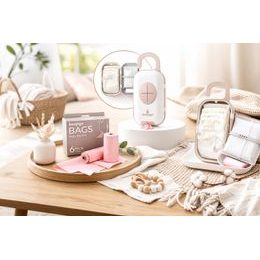 Detská kefa na kúpanie s hubkou - modrá