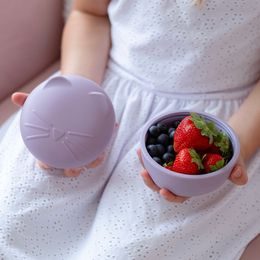 Nerezová dóza 89 ml se silikonovým víčkem 3ks - růžová/ šedá