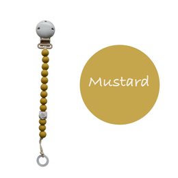 Klip na dudlík colors - Mustard