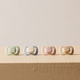 Silikonový klip na dudlík, 2 ks - blush/vanilla