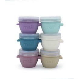 Silikónové tégliky na potraviny Snap&Go 59 ml - 6ks - Luxe pastelové