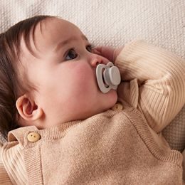 Silikonový klip na dudlík, 2 ks - blush/vanilla