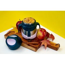 Delený tanierik s prísavkou 2v1 - ružový