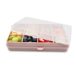 Snackle Box Krabička na občerstvenie 1368 ml - ružová