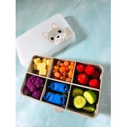 Nerezová dóza 89 ml se silikonovým víčkem 3ks - růžová/ šedá