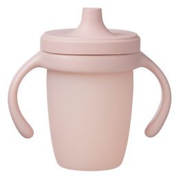 Silikónový hrnček s náustkom 240 ml - ružový