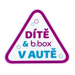 Samolepka DÍTĚ & b.box V AUTĚ - verzia CZ