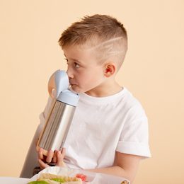 Termoska na pitie so slamkou 500 ml - broskyňa