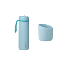 Nerezová termofľaša so slamkou 690 ml + silikónový chránič - lagoon