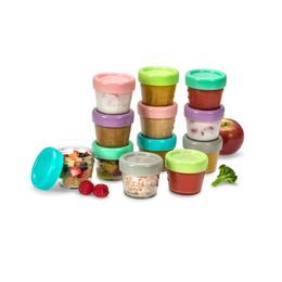 Nerezová dóza 89 ml se silikonovým víčkem 3ks - růžová/ šedá