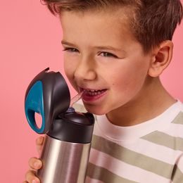 Nerezová termofľaša so slamkou 690 ml - Superman | b.box