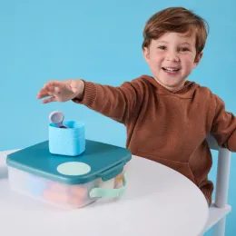 Desiatový box stredný + Mini krabička na desiatu - set ružový