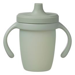 Silikónový hrnček s náustkom 240 ml - zelený