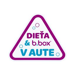 Samolepka DIEŤA & b.box V AUTE - verzia SK
