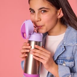 Nerezová termofľaša so slamkou 690 ml - Superman | b.box