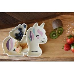 Silikonový dělený talířek s přísavkou - Luxe Buldoček