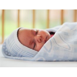 Dětská deka se jménem a údaji o miminku AUTO