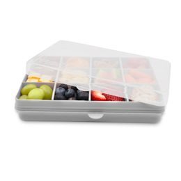 Snackle Box Krabička na občerstvenie 1368 ml - sivá
