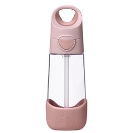 Fľaša na pitie so slamkou 450 ml - blush crush