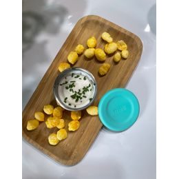 Nerezová dóza 89 ml se silikonovým víčkem 3ks - růžová/ šedá