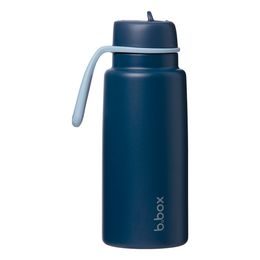 Nerezová termolahev s brčkem 1l - midnight