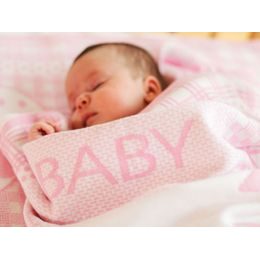 Dětská deka se jménem a údaji o miminku AUTO