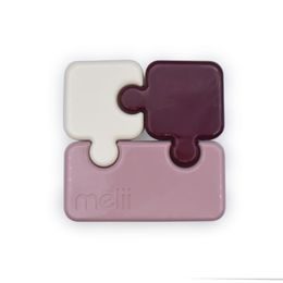 Desiatový box Puzzle 850 ml - Luxe ružový