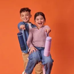 Desiatový box stredný + Mini krabička na desiatu - set ružový