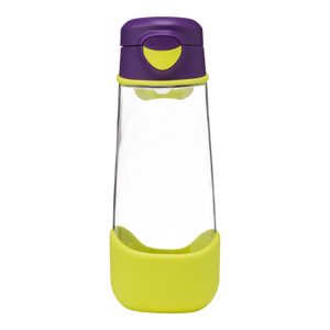 Fľaša Sport na pitie 600 ml - fialová/zelená