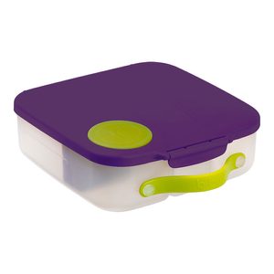 Svačinový box velký - fialový/zelený