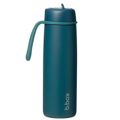 Nerezová termolahev s brčkem 690 ml - sea glass