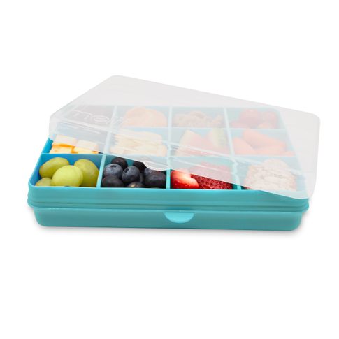 Snackle Box Krabička na občerstvenie 1368 ml - modrozelená