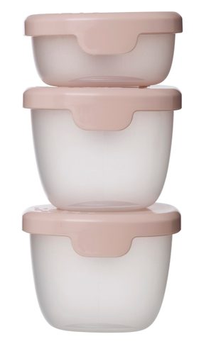 Sada krabičiek Snack tubs 3ks - ružové