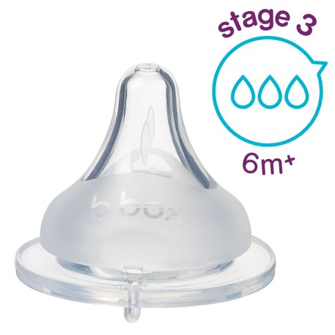 Náhradní savička pro kojeneckou lahev 2ks 6m+, silný průtok