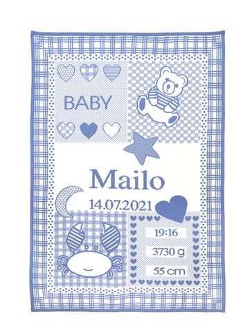 Detská deka s údajmi zverokruh RAK