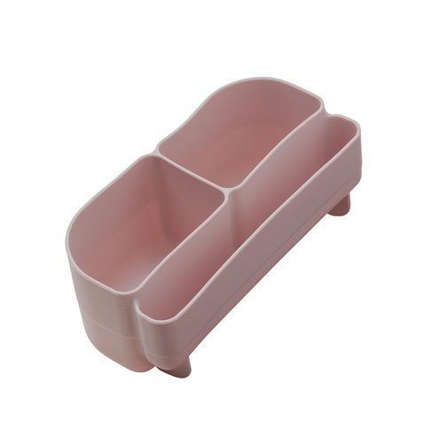 Silikónový bento organizér do stredného boxu - ružový