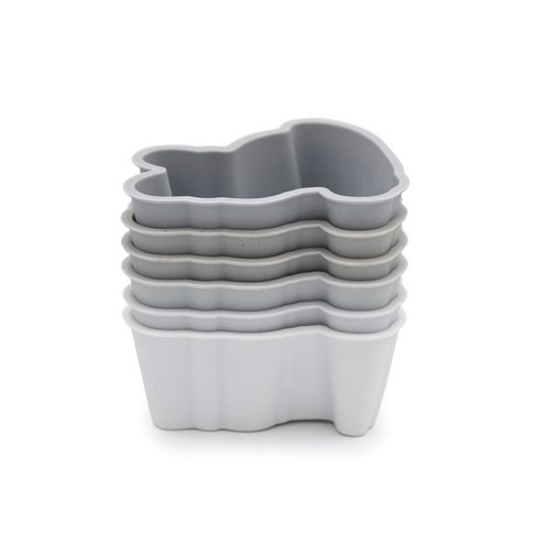 Silikónové formy na muffiny 6 ks - buldoček