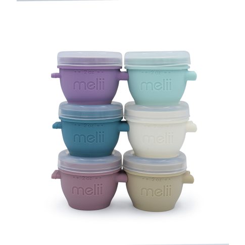 Silikónové tégliky na potraviny Snap&Go 59 ml - 6ks - Luxe pastelové