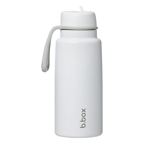 Nerezová termolahev s brčkem 1l - white out