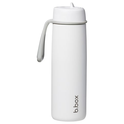 Nerezová termofľaša so slamkou 690 ml - white out