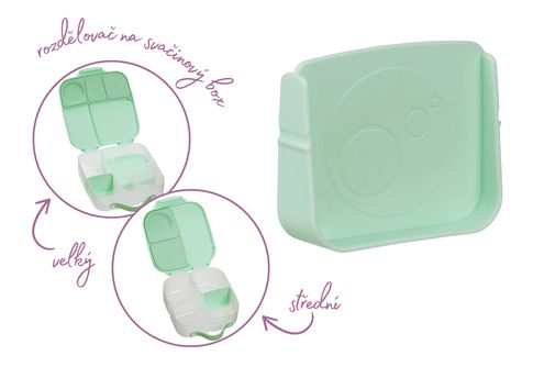 Náhradný rozdeľovač pre Box na občerstvenie veľký/stredný - spearmint